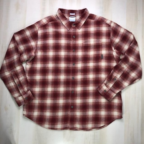 Columbia Button Flannel Shirt Size XL - Picture 1 of 8